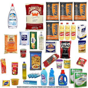 Cesta Básica Completa - L - Com adoçante (30 Itens)